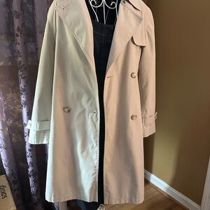 Classic Light Beige Woman's Trench Coat - Timeless Double-Breasted